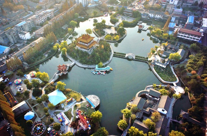 鳥瞰舒城飛霞公園