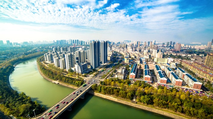 碧水藍天六安城